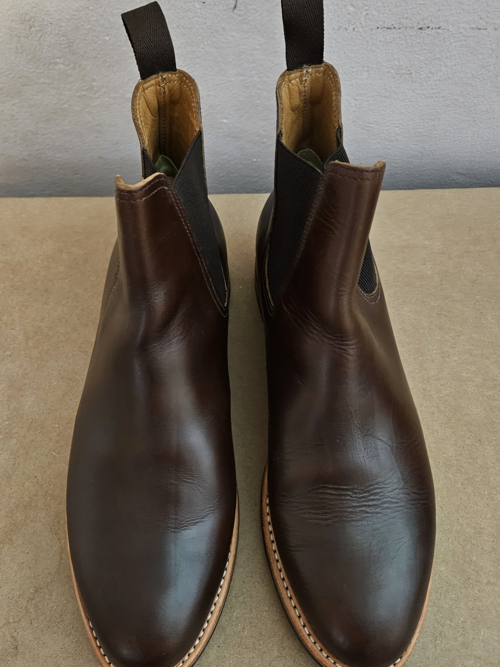 Oak Street Bootmakers 5504 Brown CXL Chelsea Boots Goodyear Welt Size 9-9.5M